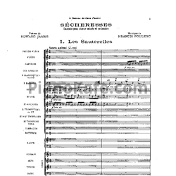 Ноты Франсис Пуленк - Контата Secheressesа - предпросмотр