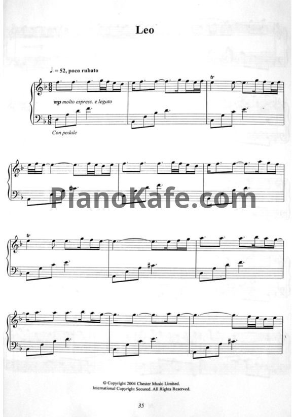 Ноты Ludovico Einaudi - Leo - PianoKafe.com