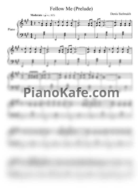 Ноты Denis Stelmakh - Ambience (Songbook) - PianoKafe.com