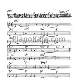 Ноты Richard Rodgers feat. Oscar Hammerstein II - People will say were in love - предпросмотр