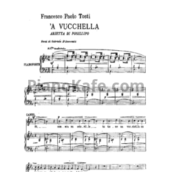 Ноты Paolo Tosti - A vucchella - предпросмотр