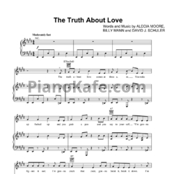 Ноты Pink - The truth about love - предпросмотр