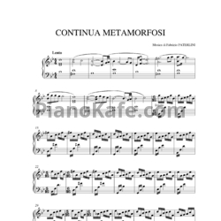 Ноты Fabrizio Paterlini - Continua metamorfosi - предпросмотр