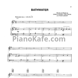 Ноты No Doubt - Bathwater - предпросмотр