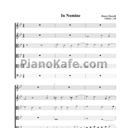 Ноты Генри Пёрселл - In nomine соль минор (Z746) для 6-ти виолончелей - предпросмотр