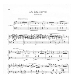 Ноты Герман Волленгаупт - La brunette №14 - предпросмотр