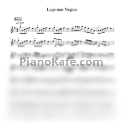 Ноты Miguel Matamoros - Lagrimas negras (Оригинальная аранжировка) - предпросмотр