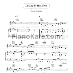 Ноты Toni Braxton - Talking in his sleep - предпросмотр