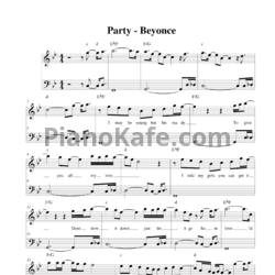 Ноты Beyonce ft. J. Cole - Party - предпросмотр
