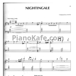 Ноты Yanni - Nightingale - предпросмотр
