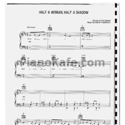 Ноты Roxette - Half a woman, half a shadow - предпросмотр