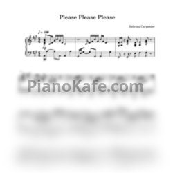 Ноты Sabrina Carpenter - Please Please Please - предпросмотр