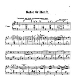 Ноты А. Йенсен - Блестящий вальс (Op. 3) - предпросмотр