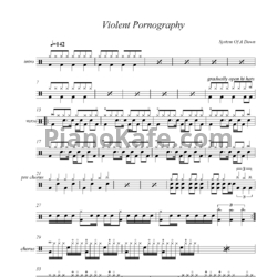 Ноты System of a Down - Violent Pornography - предпросмотр