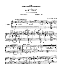 Ноты Эдвард Григ - Лирические пьесы (Oр. 54) - предпросмотр