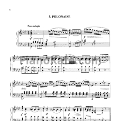 Ноты Михаил Огинский - Полонез №3 фа минор - предпросмотр