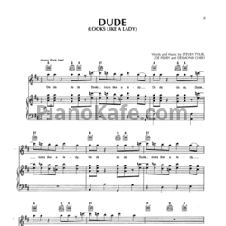 Ноты Aerosmith - Dude (Looks like a lady) - предпросмотр