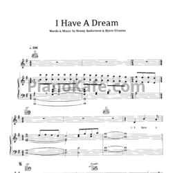 Ноты Westlife - I have a dream - предпросмотр