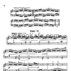 Ноты Альберт Лешгорн - Этюд (Соч. 169, №6) - предпросмотр
