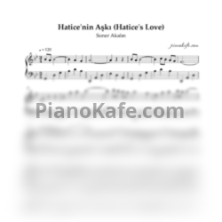 Ноты Soner Akalın - Hatice'nin Aşkı (Hatice's Love) - предпросмотр