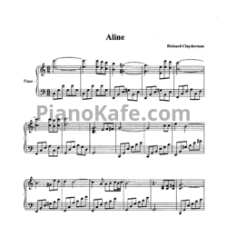Ноты Richard Clayderman - Aline - предпросмотр