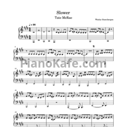 Ноты Tate McRae - Slower