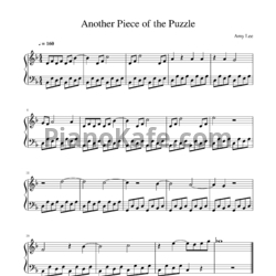 Ноты Amy Lee - Another piece of the puzzle - предпросмотр