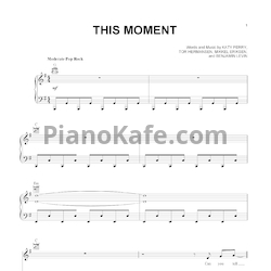 Ноты Katy Perry - This moment - предпросмотр