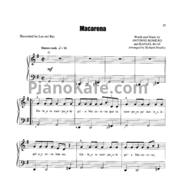 Ноты Los Del Rio - Macarena