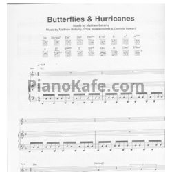 Ноты Muse - Butterflies and hurricanes - предпросмотр