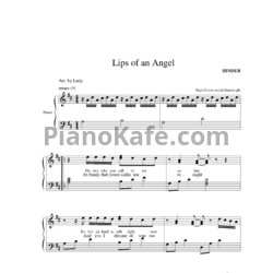 Ноты Hinder - Lips Of An Angel
