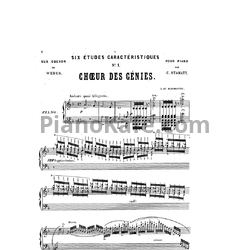 Ноты Камиль Стамати - 6 характерных этюдов по "Obéron" (Op. 33) - предпросмотр