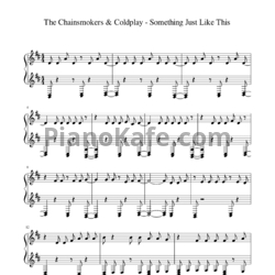 Ноты The Chainsmokers & Coldplay - Something just like this - предпросмотр