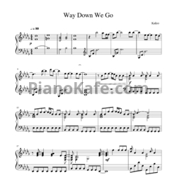 Ноты Антон Лаврентьев - Way down we go