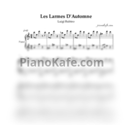 Ноты Luigi Rubino - Les Larmes D'Automne - предпросмотр