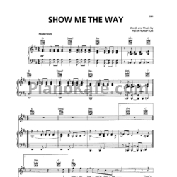 Ноты Peter Frampton - Show me the way - предпросмотр