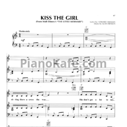Ноты Alan Menken - Kiss the girl - предпросмотр