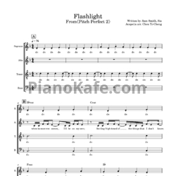 Ноты Jessie J - Flashlight (Хоровая партитура) - предпросмотр