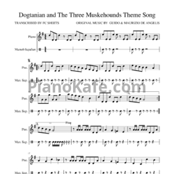 Ноты Guido & Maurizio De Angelis - Dogtanian And The Three Muskehounds theme song