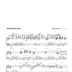 Ноты Antonio Carlos Jobim - Arquitetura de morar - предпросмотр