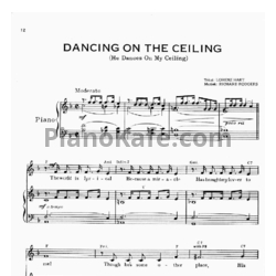 Ноты Frank Sinatra - Dancing on the ceiling - предпросмотр