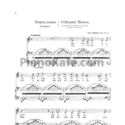 Ноты Ян Сибелиус - 6 песен для голоса и фортепиано (Op. 36) - предпросмотр