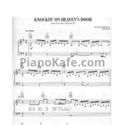 Ноты Bob Dylan - Knockin' on heavens door - предпросмотр
