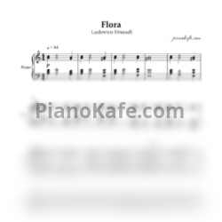 Ноты Ludovico Einaudi - Flora - предпросмотр