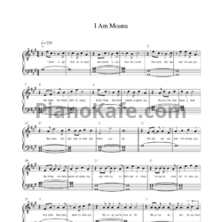 Ноты Mark Mancina, Lin-Manuel Miranda, Opetaia Foa'i - I am Moana