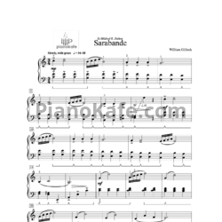 Ноты William Gillock - Sarabande - предпросмотр