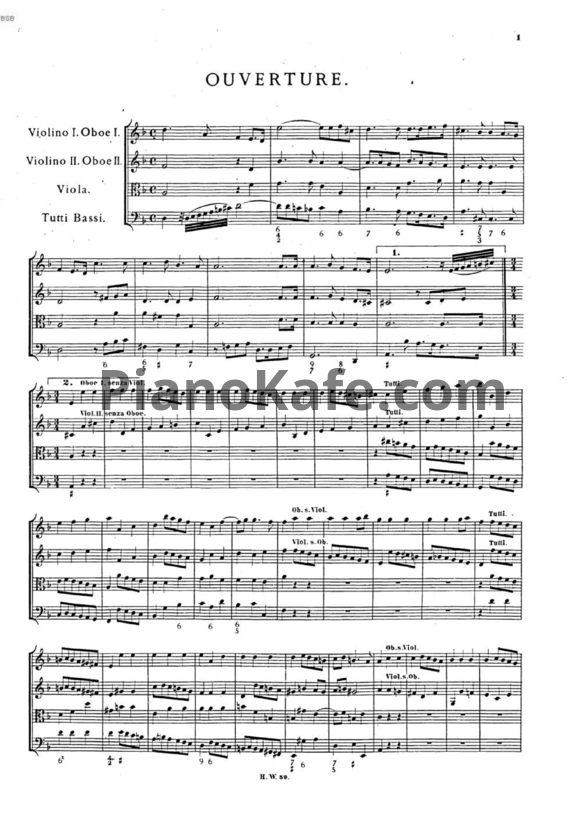 Ноты Георг Гендель - Опера "Верный пастух" (HWV 8a) - PianoKafe.com