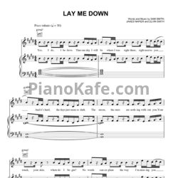 Ноты Sam Smith - Lay me down (Версия 2) - предпросмотр