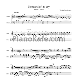 Ноты Ariana Grande - No tears left to cry - предпросмотр