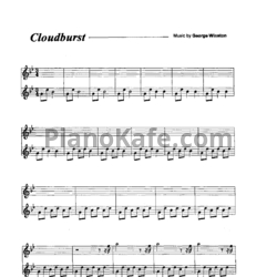 Ноты George Winston - Cloudburst - предпросмотр